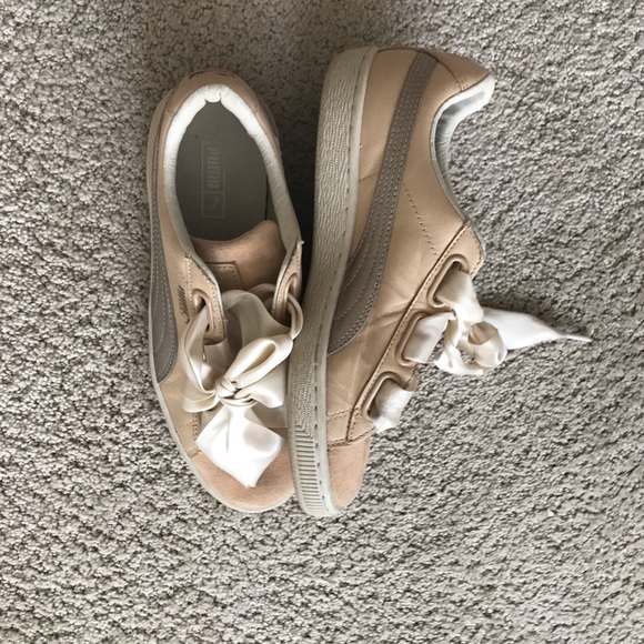 Puma Basket Free People Pink Sneakers - Picture 4 of 5